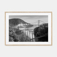 Hudson Valley Landscape B&W Poster