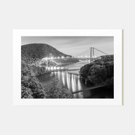 Hudson Valley Landscape B&W Poster