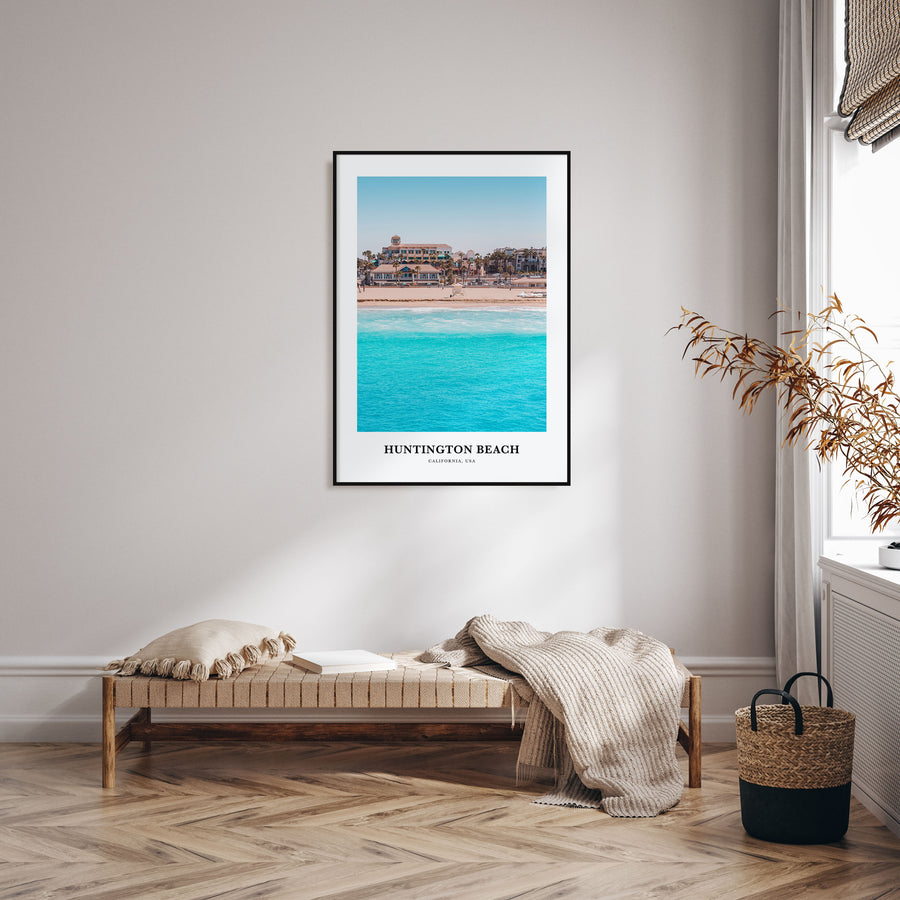 Huntington Beach Portrait Color Poster