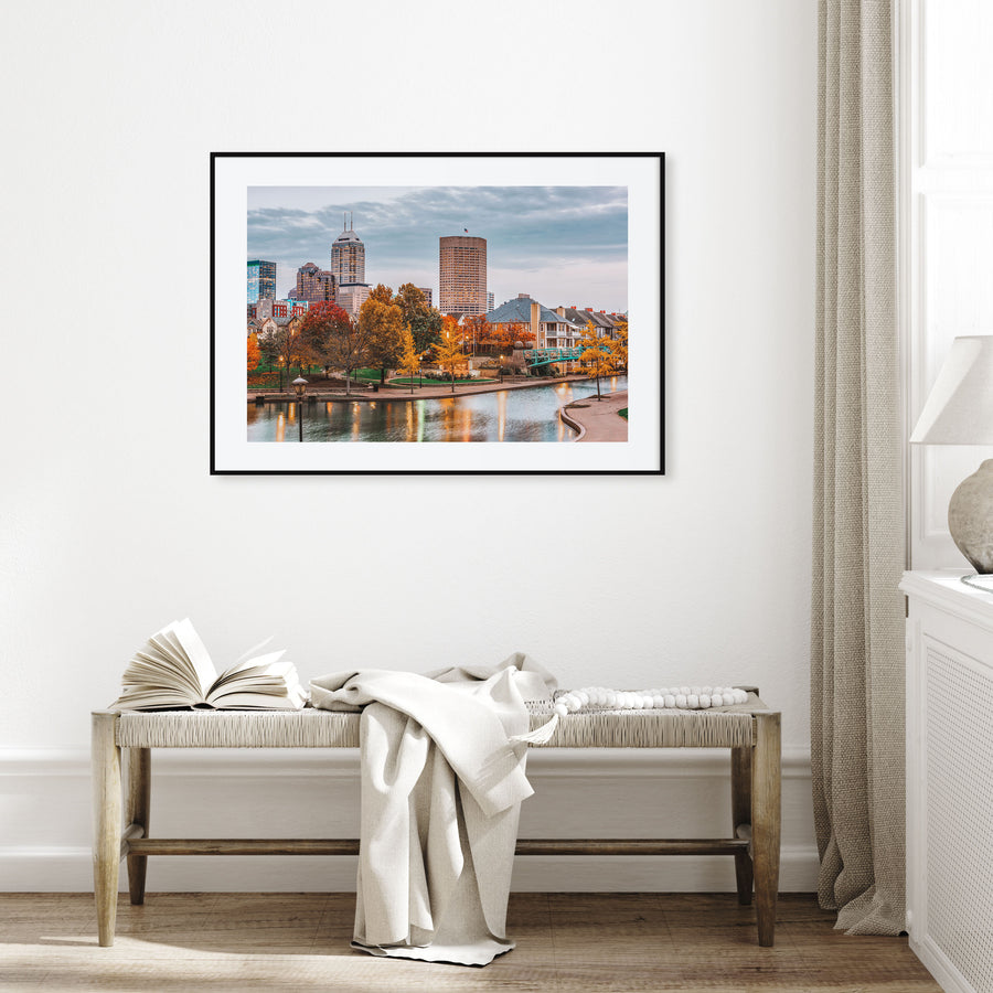 Indianapolis Landscape Color Poster