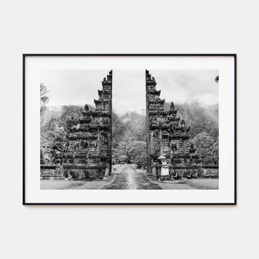 Indonesia Landscape B&W Poster