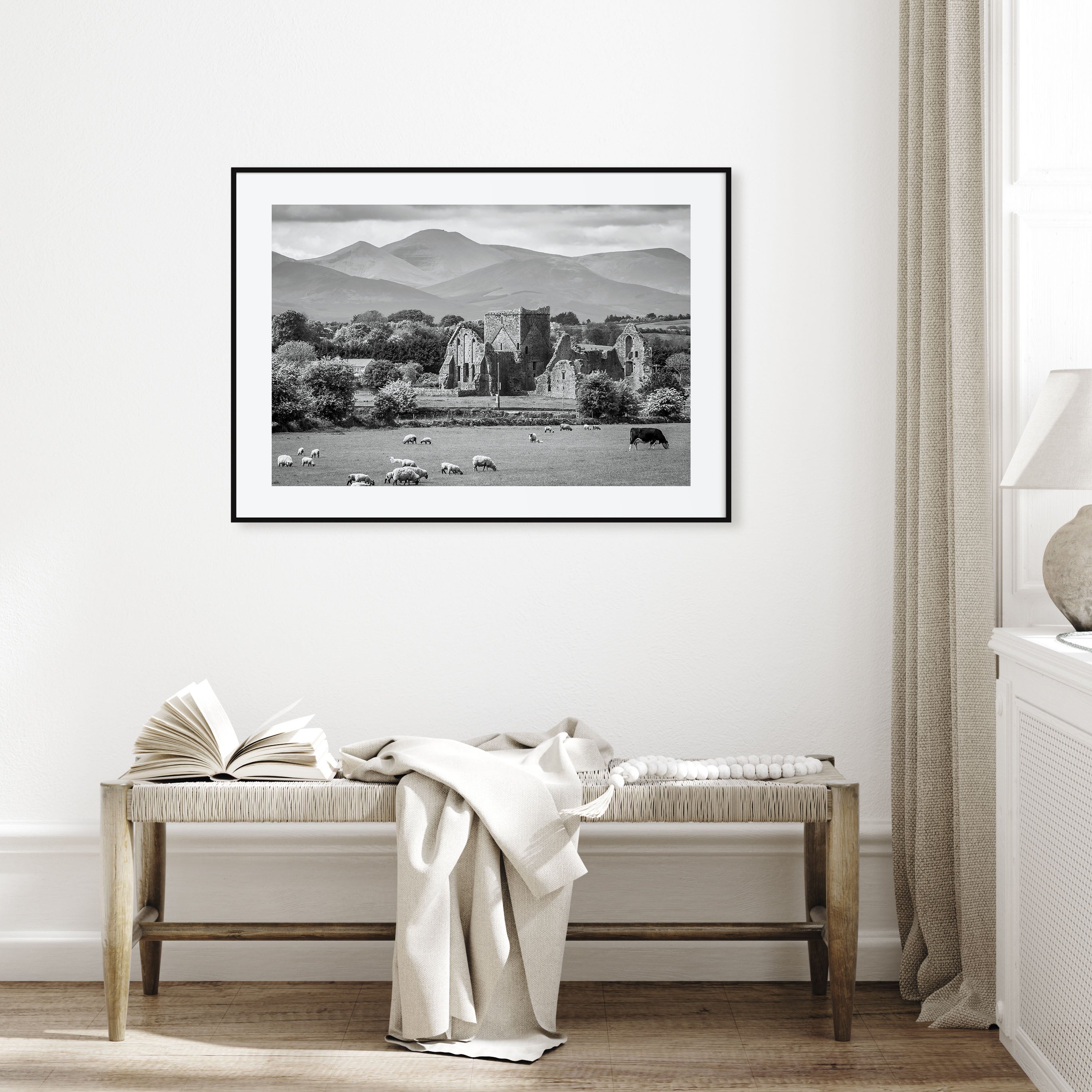 Ireland Landscape B&W Poster