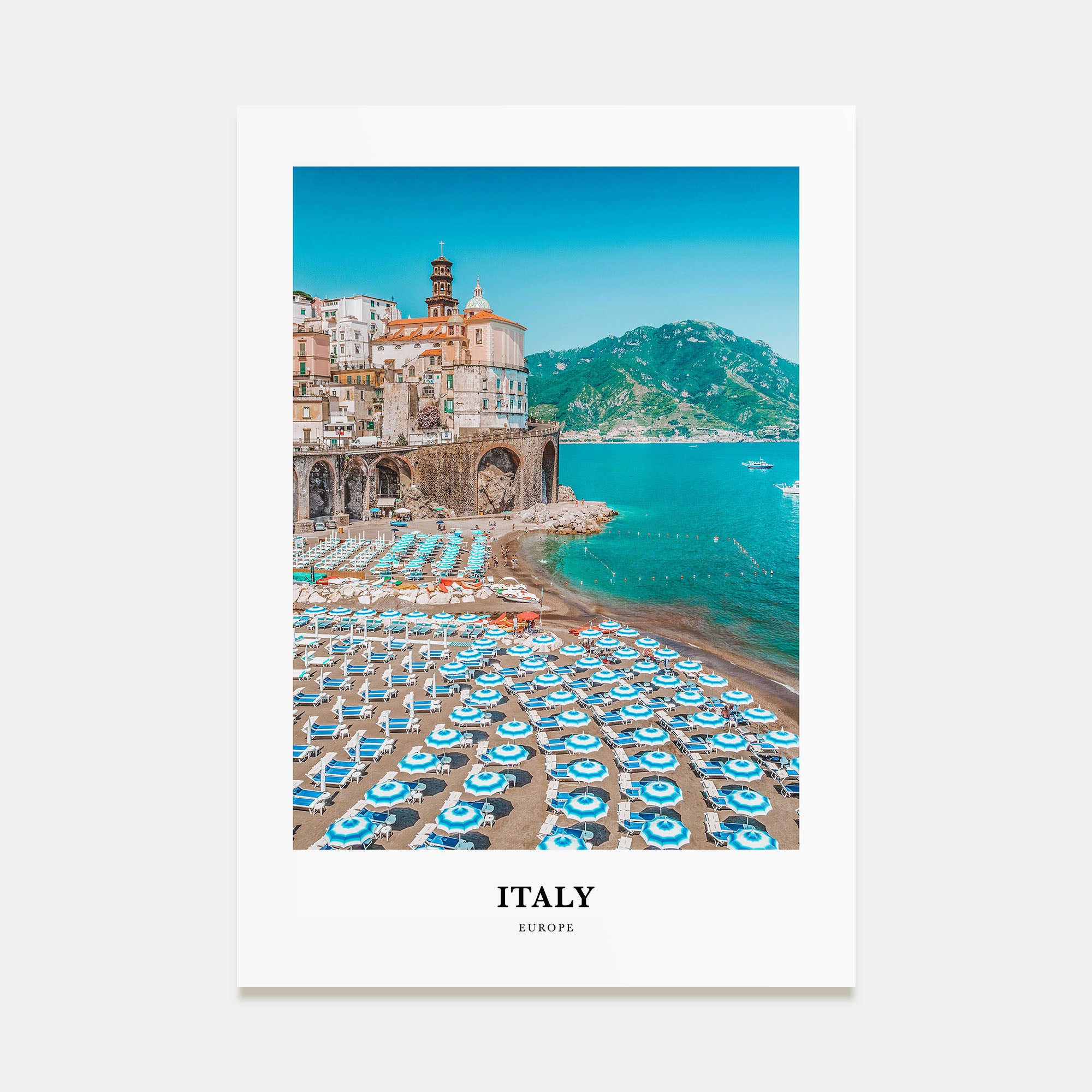 Italy Portrait Color Poster