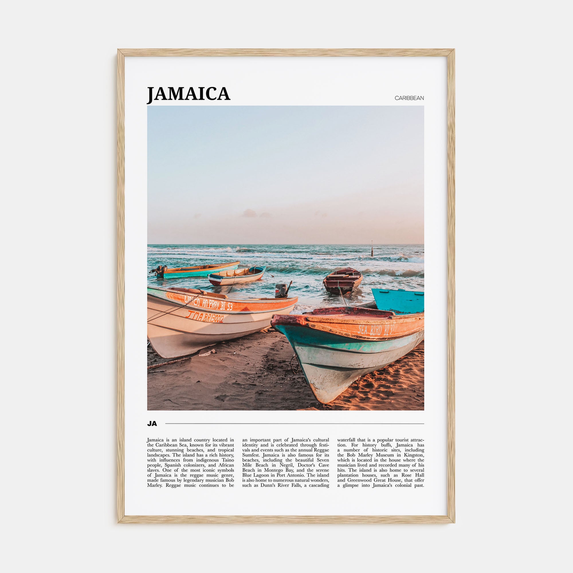 Jamaica Travel Color No 1 Poster