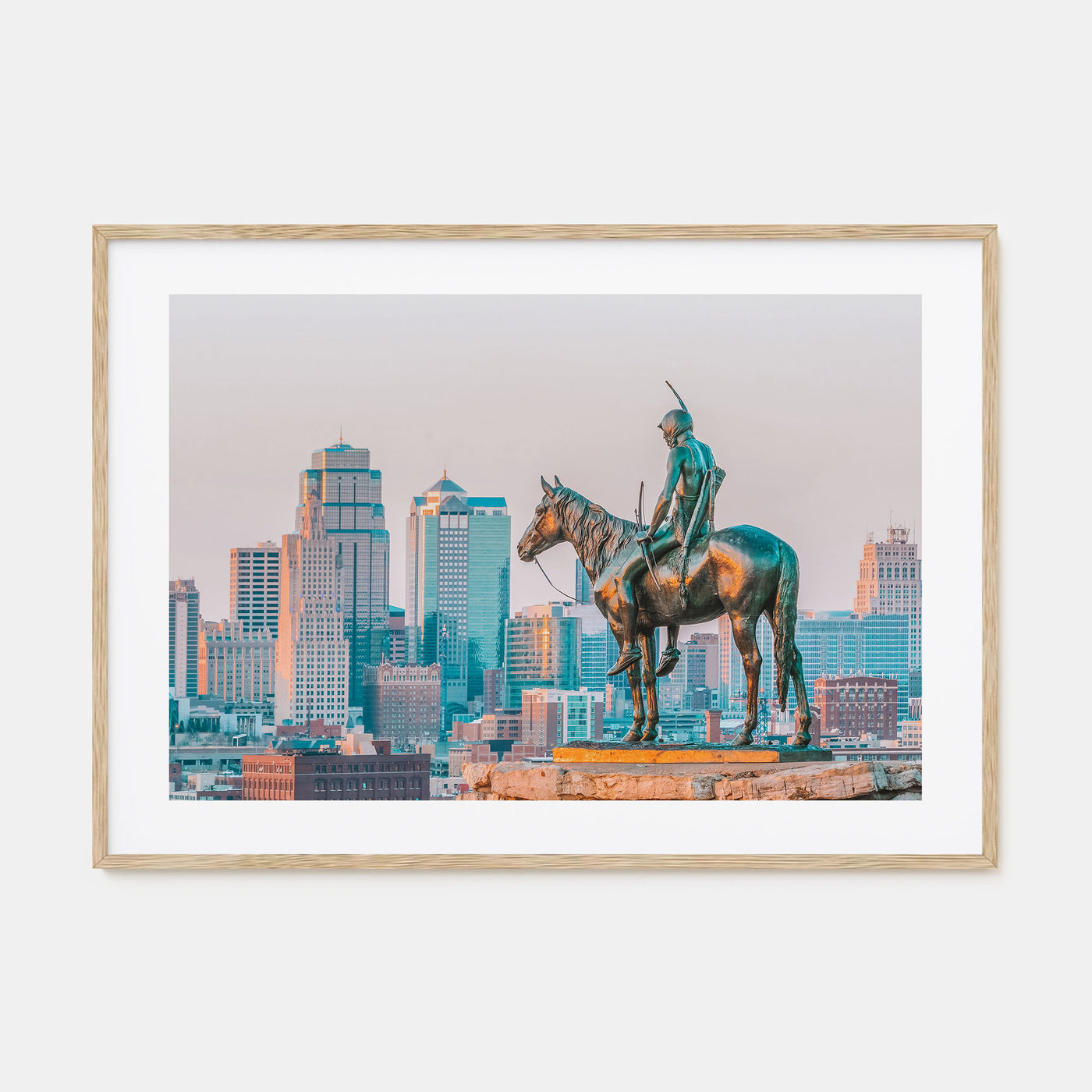 Kansas City Landscape Color Poster