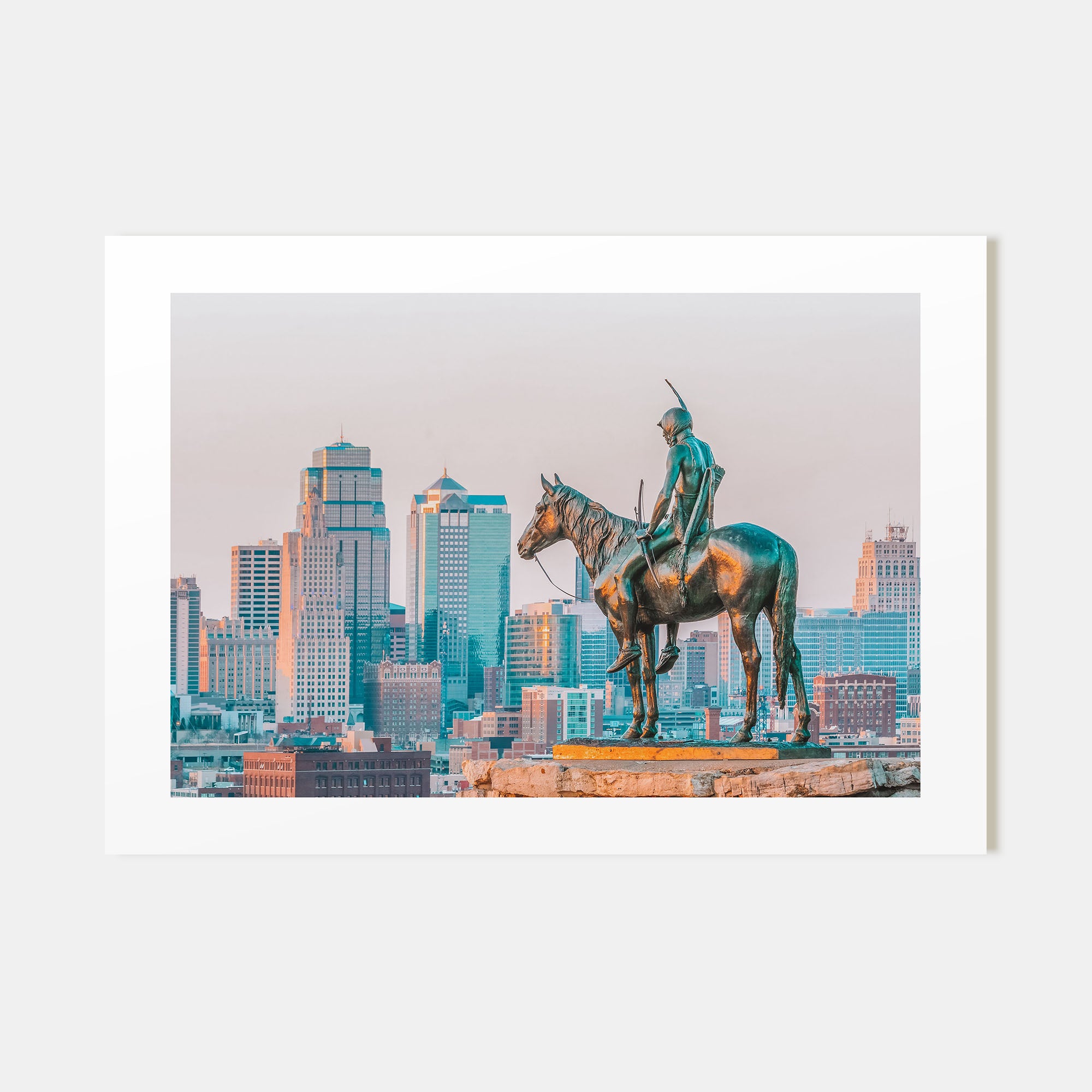 Kansas City Landscape Color Poster