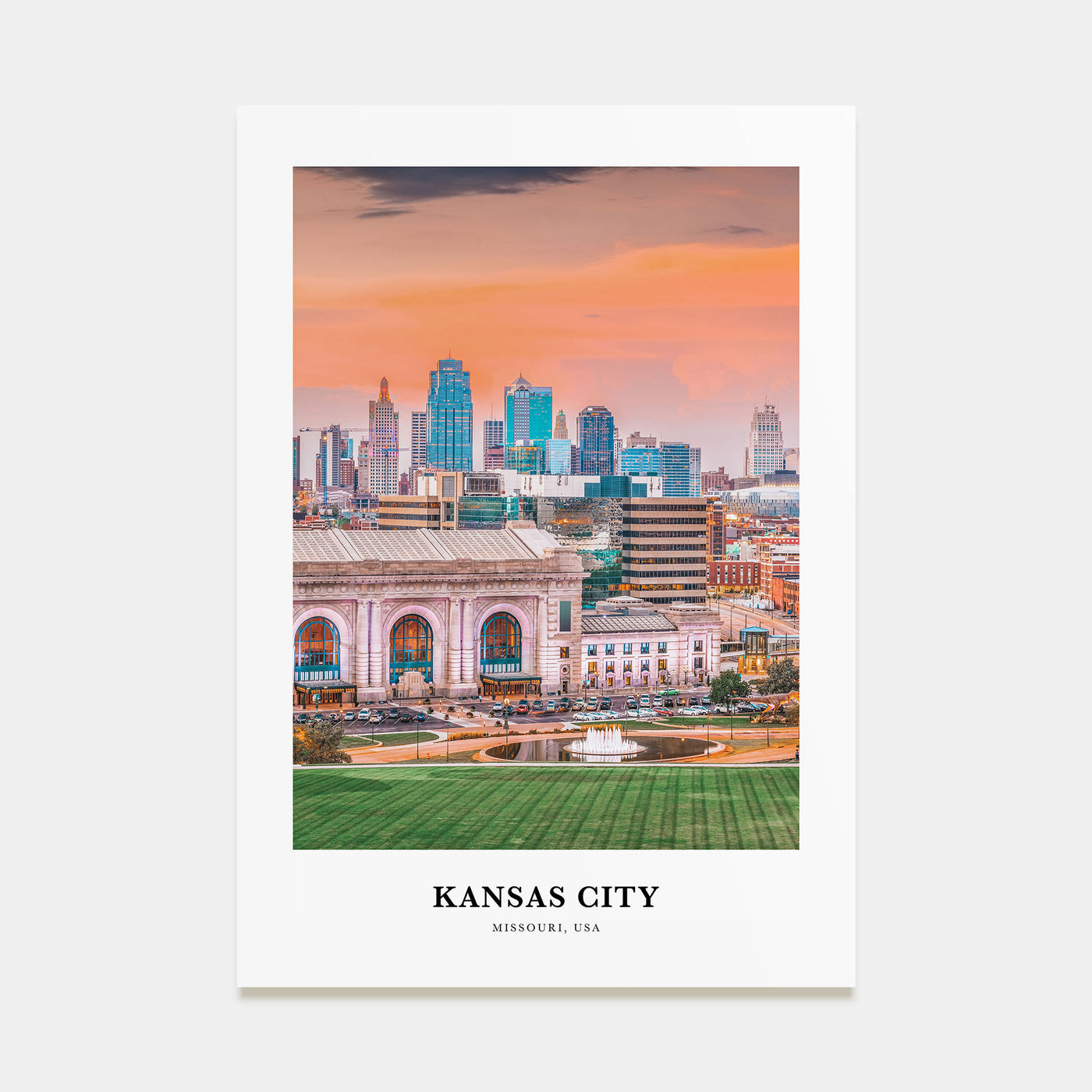 Kansas City Portrait Color No 1 Poster