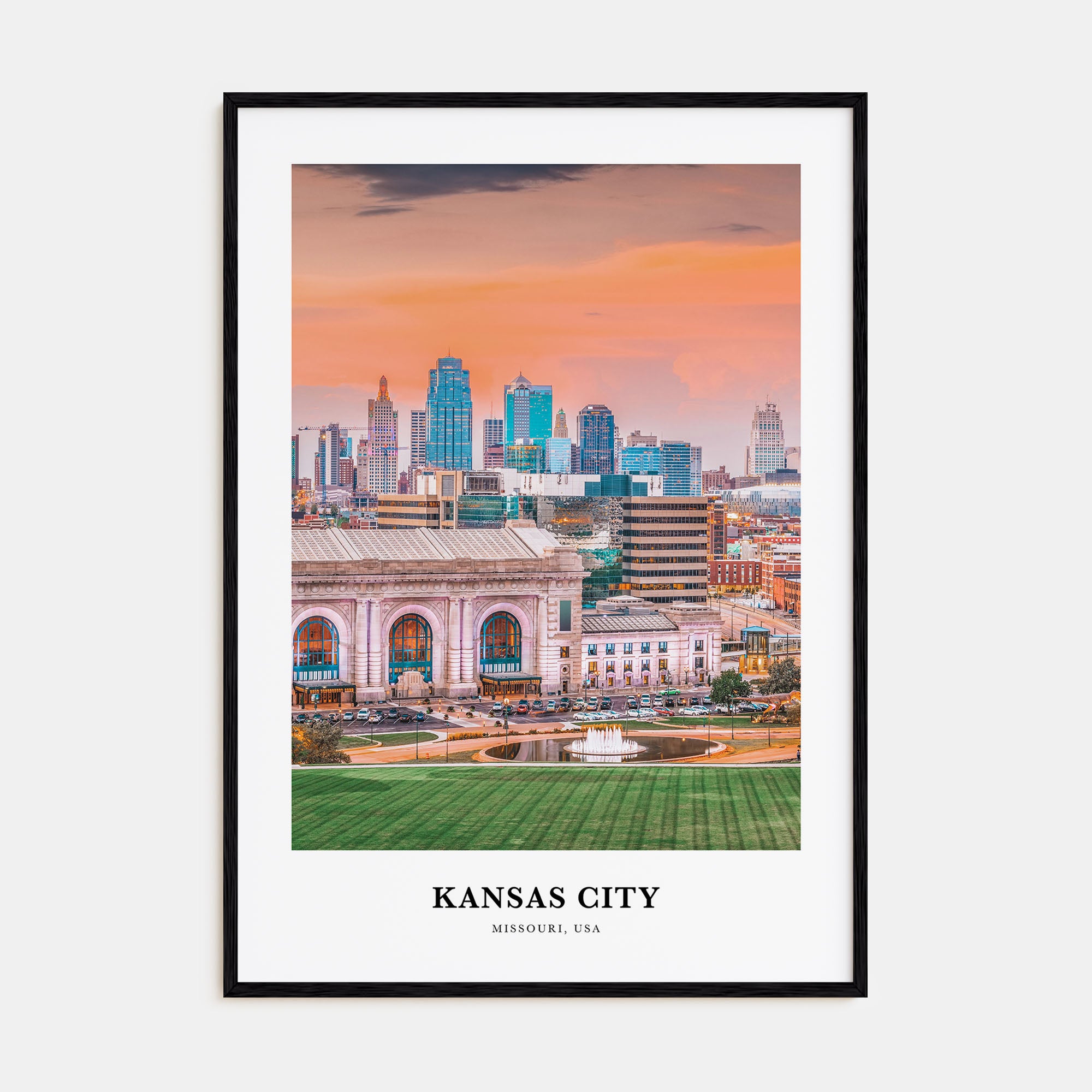 Kansas City Portrait Color No 1 Poster