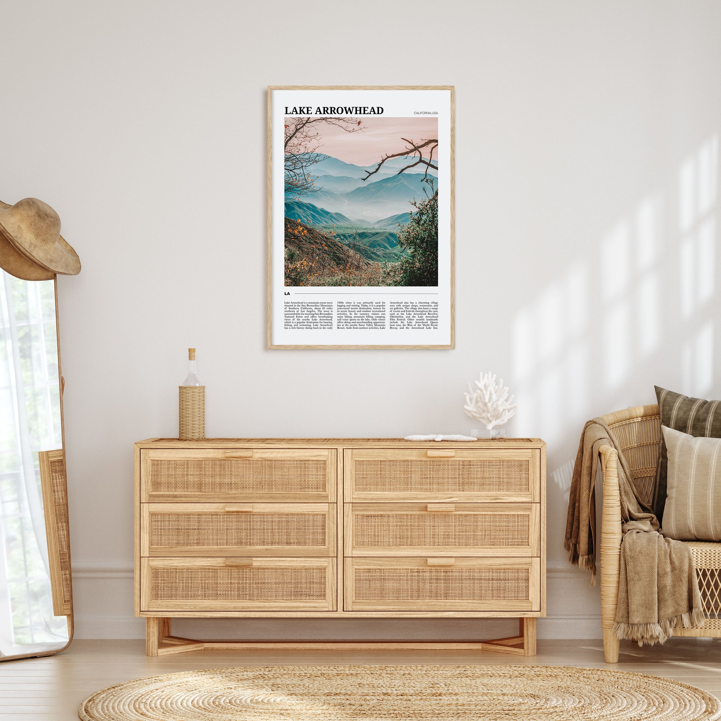 Lake Arrowhead Travel Color Poster