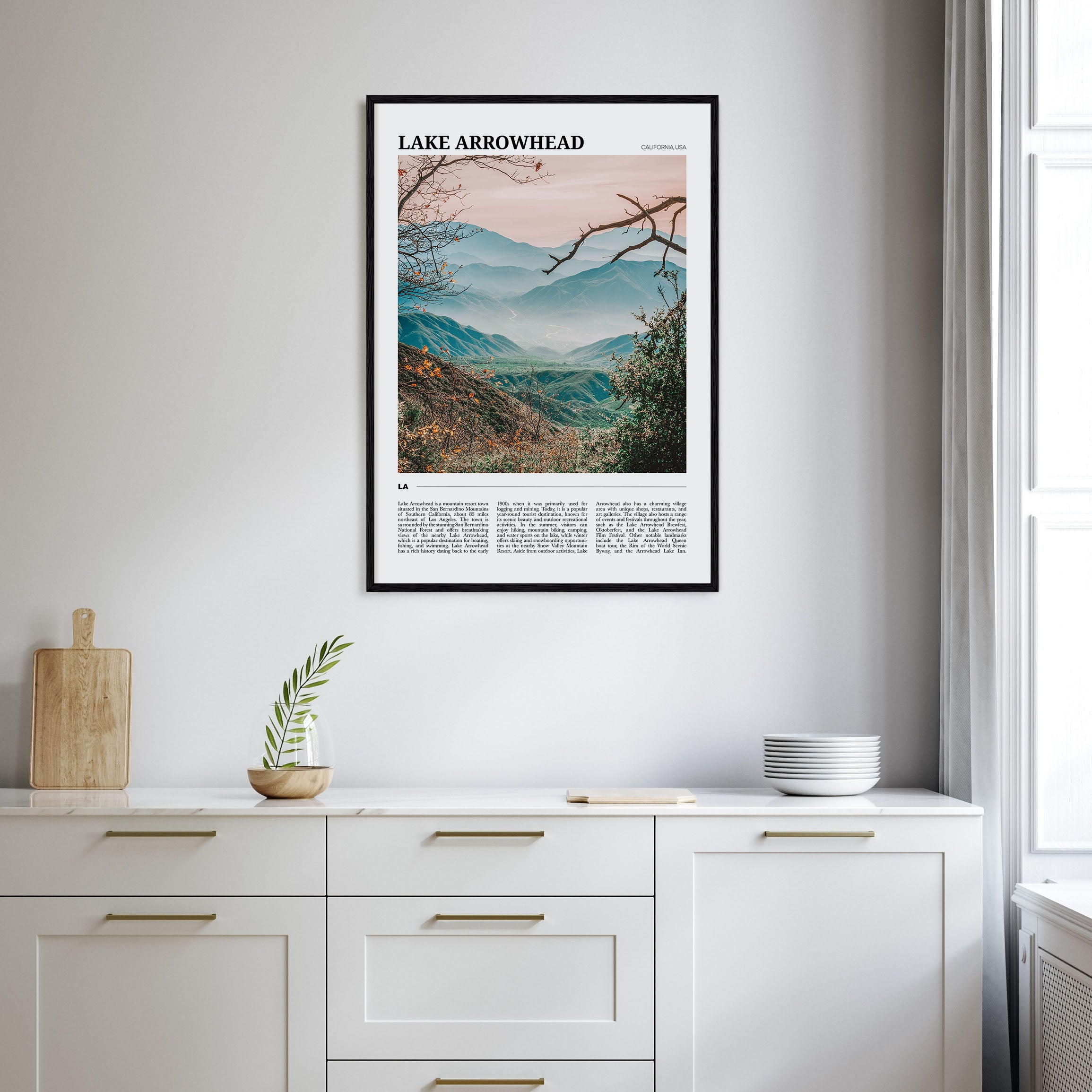 Lake Arrowhead Travel Color Poster