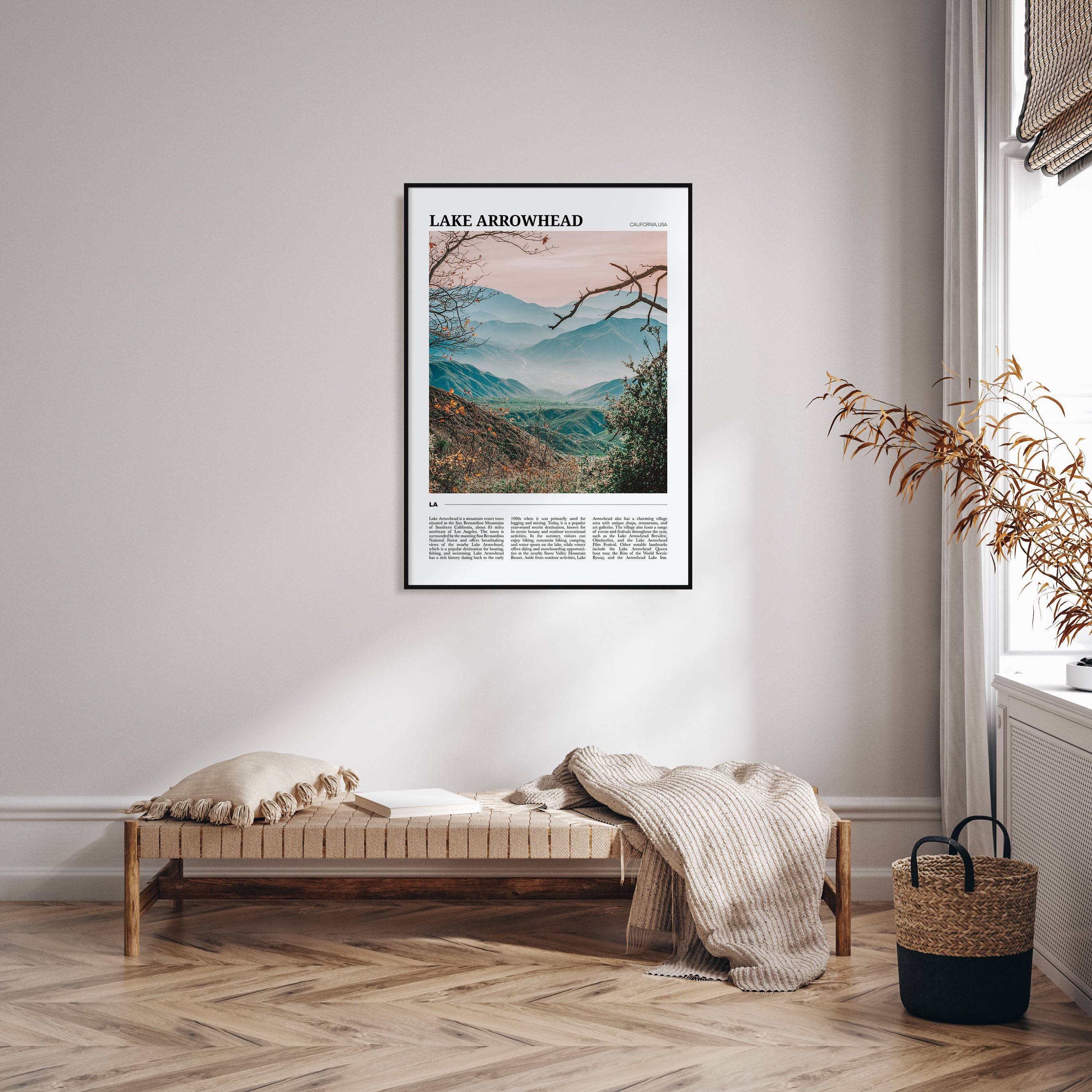 Lake Arrowhead Travel Color Poster