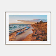 Lake Michigan Landscape Color Poster