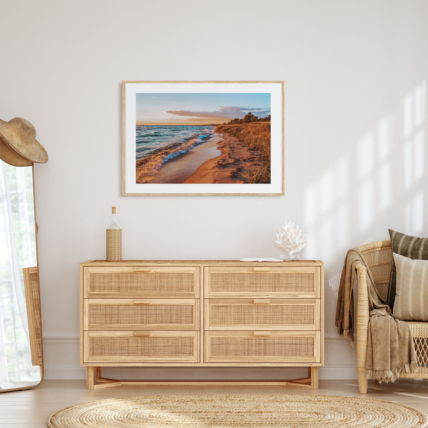 Lake Michigan Landscape Color Poster