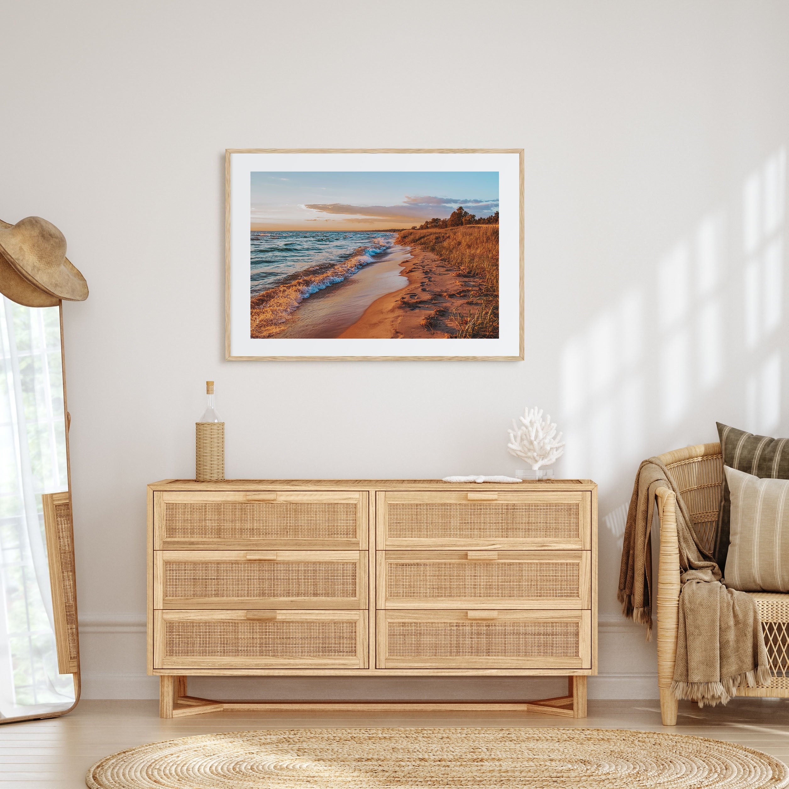 Lake Michigan Landscape Color Poster