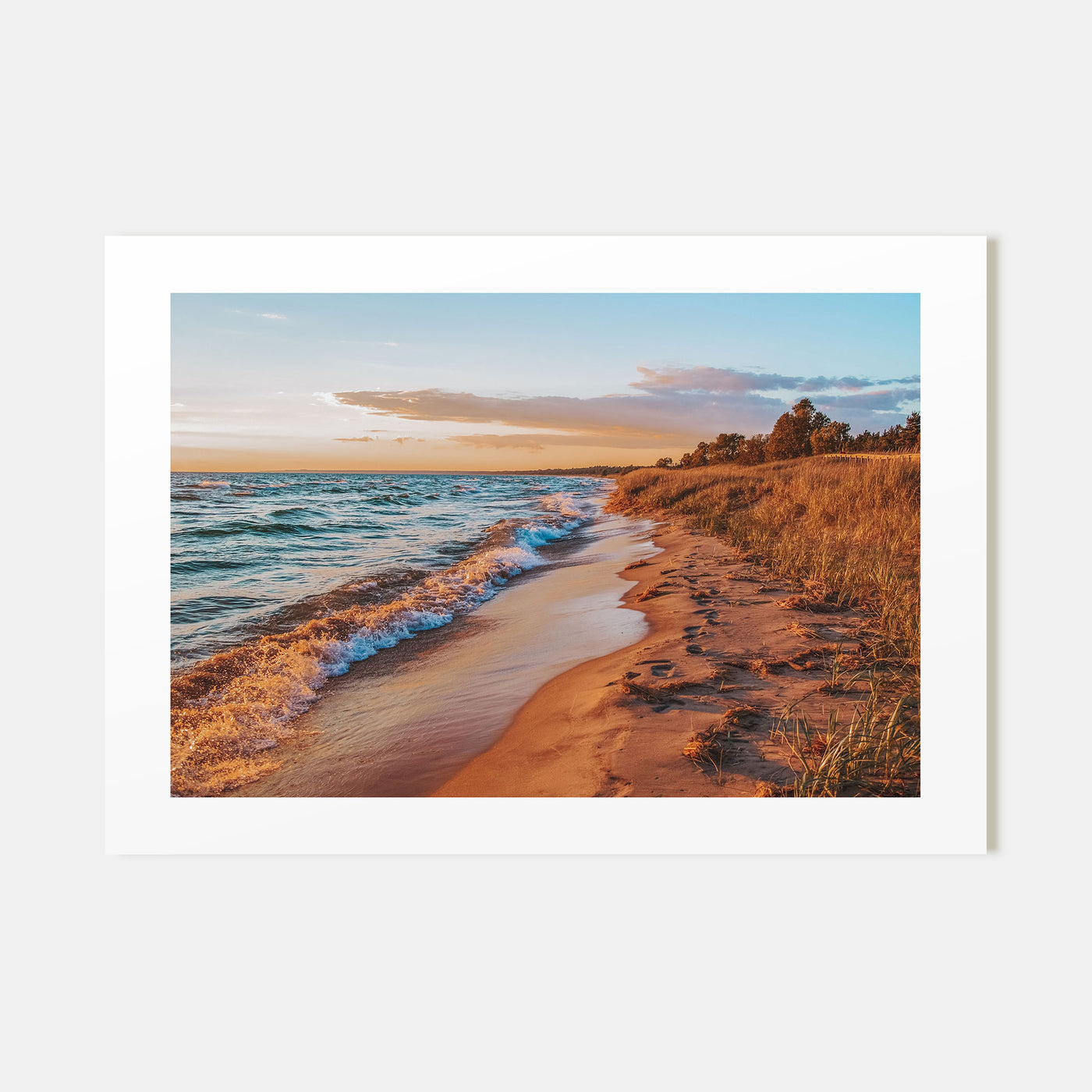 Lake Michigan Landscape Color Poster
