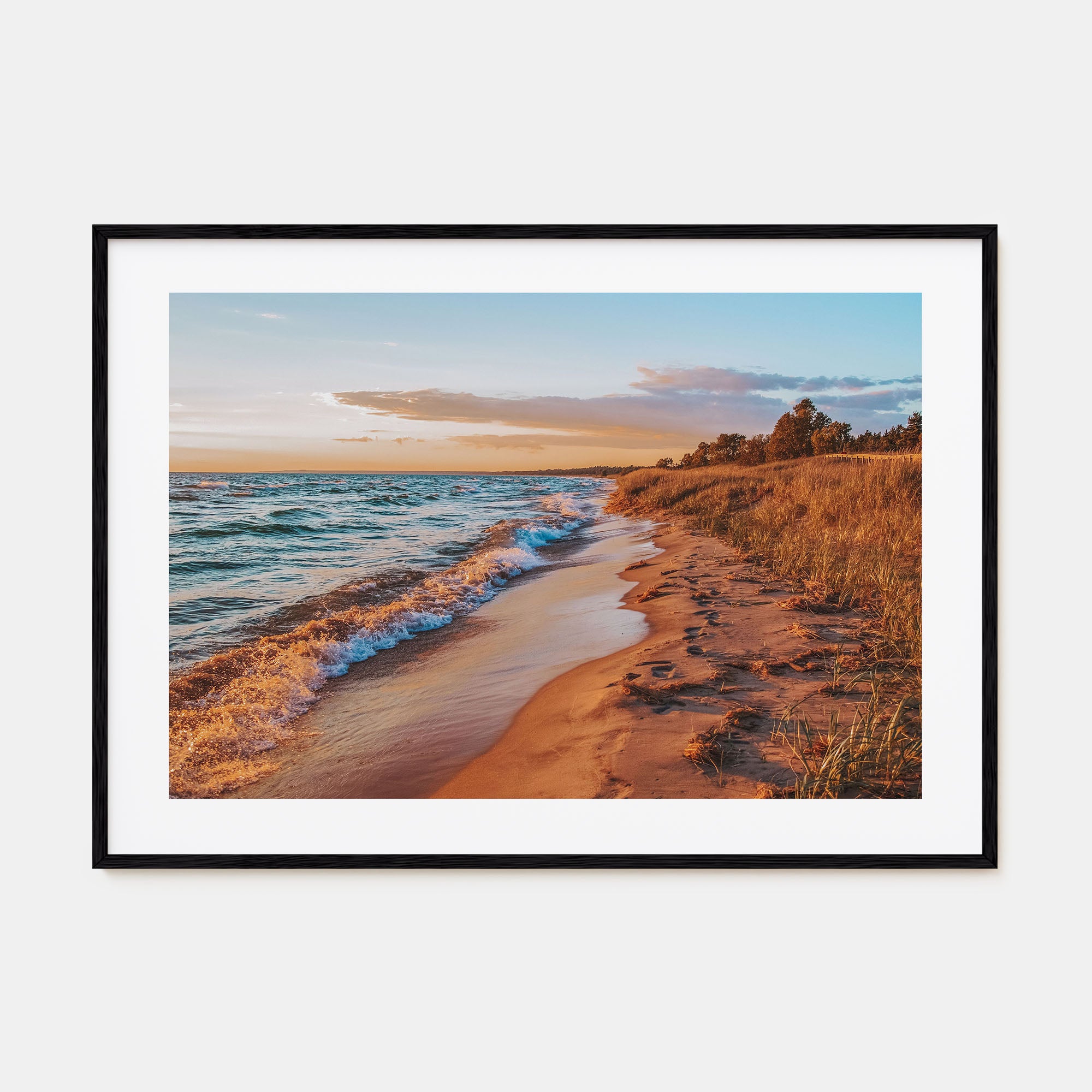 Lake Michigan Landscape Color Poster