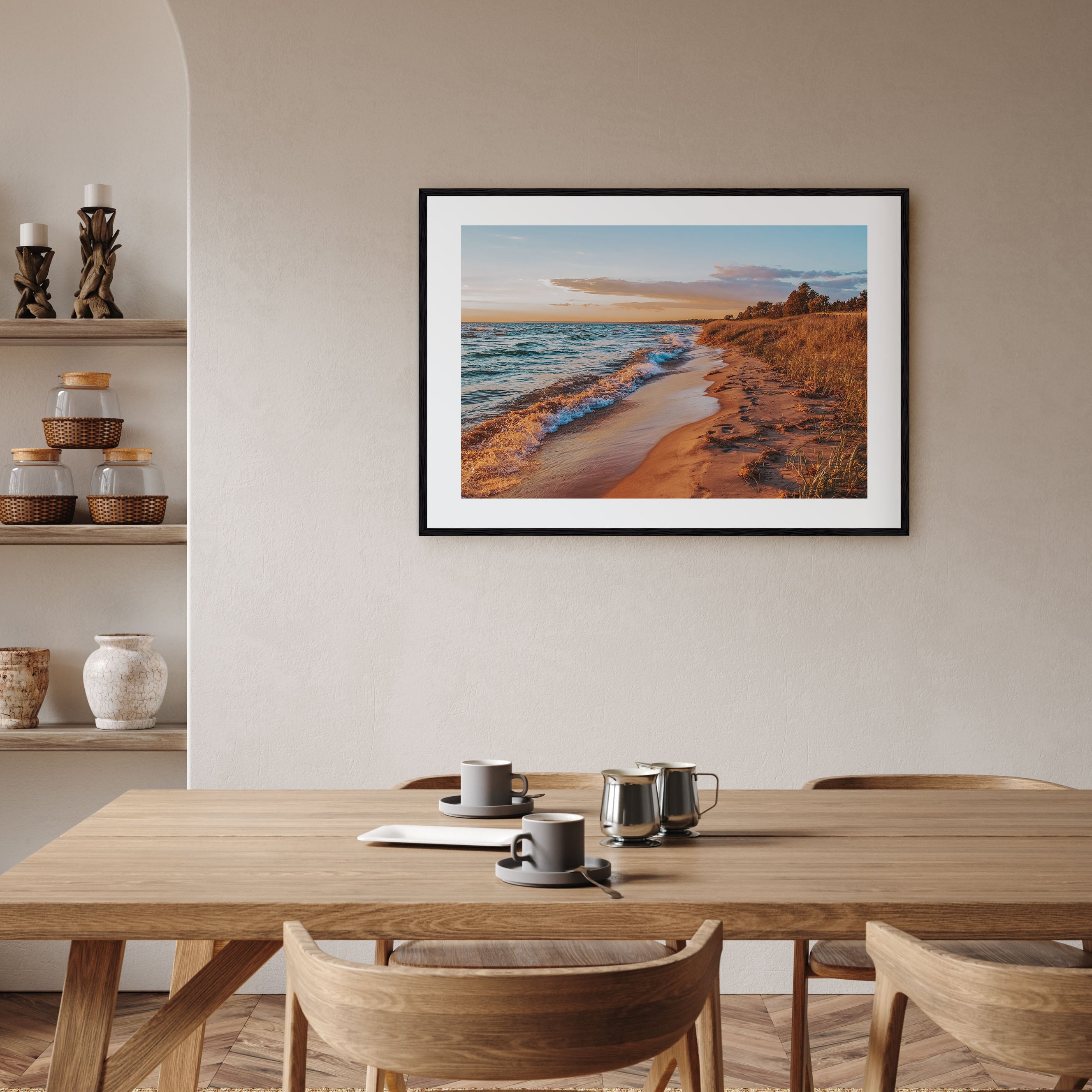 Lake Michigan Landscape Color Poster