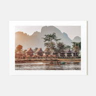 Laos Landscape Color Poster
