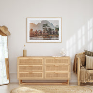 Laos Landscape Color Poster