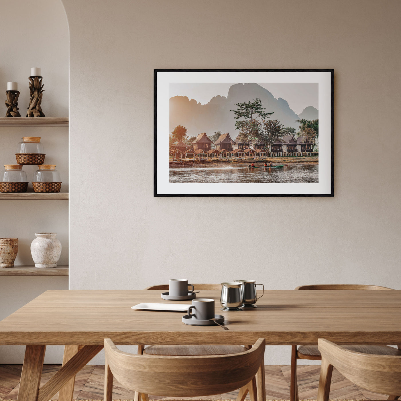 Laos Landscape Color Poster