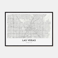 Las Vegas Map Landscape Poster