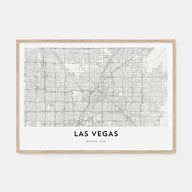 Las Vegas Map Landscape Poster