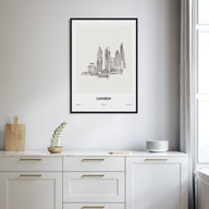 London Drawn No 1 Poster