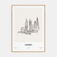 London Drawn No 1 Poster