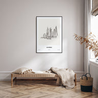 London Drawn No 1 Poster