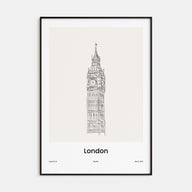 London Drawn No 2 Poster