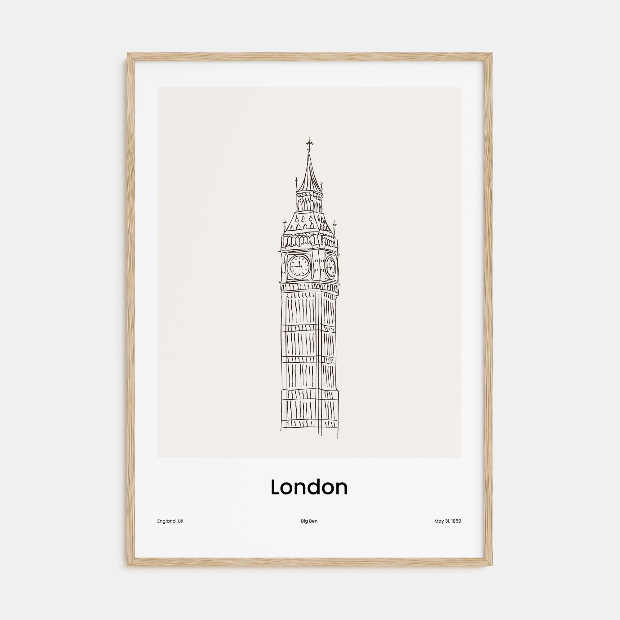 London Drawn No 2 Poster