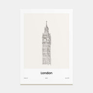 London Drawn No 2 Poster