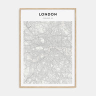 London Map Portrait Poster