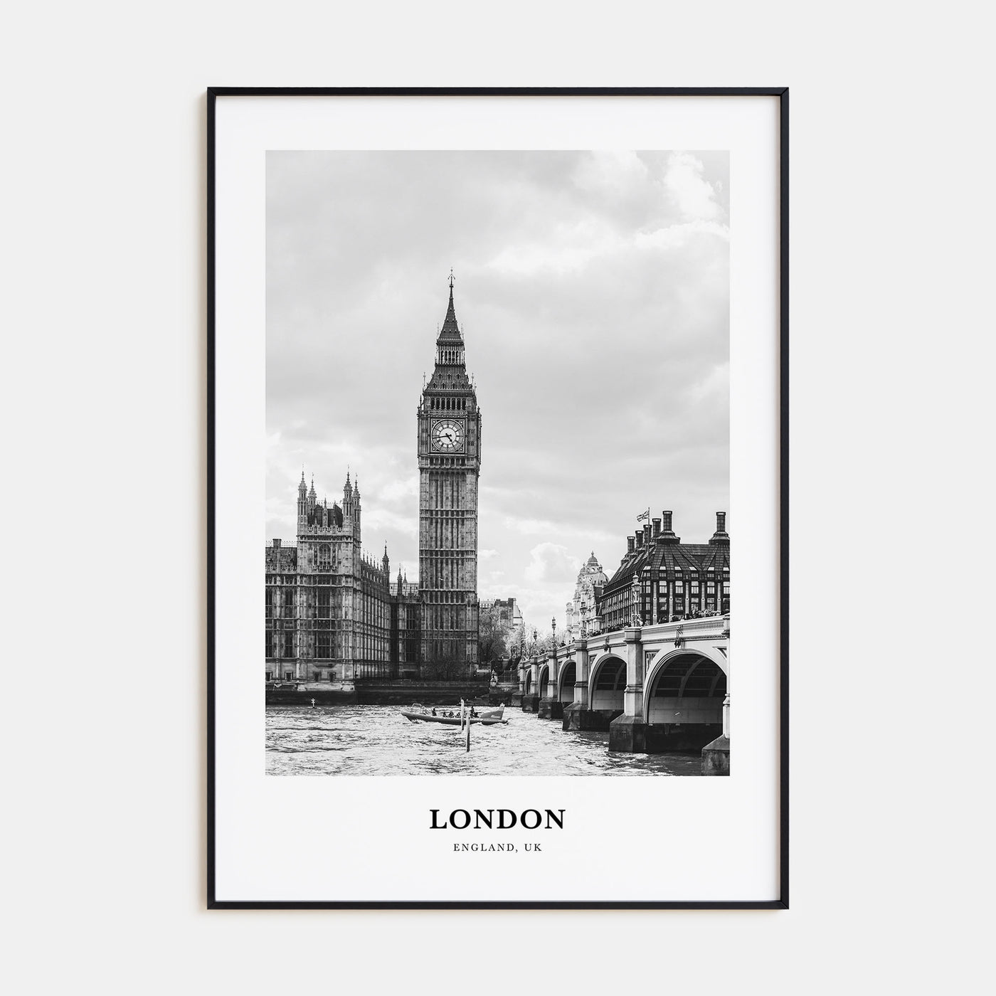 London Portrait B&W No 1 Poster