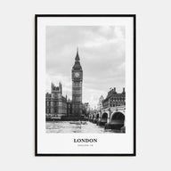 London Portrait B&W No 1 Poster