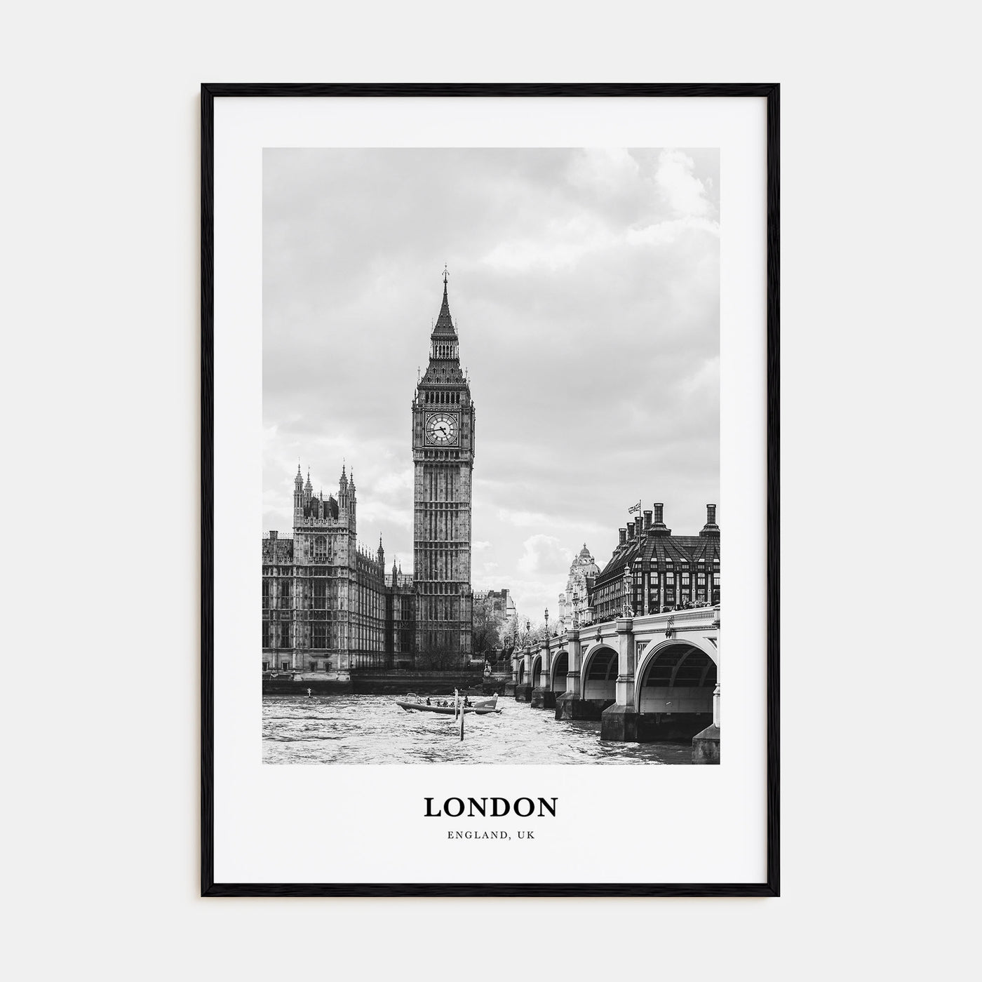 London Portrait B&W No 1 Poster