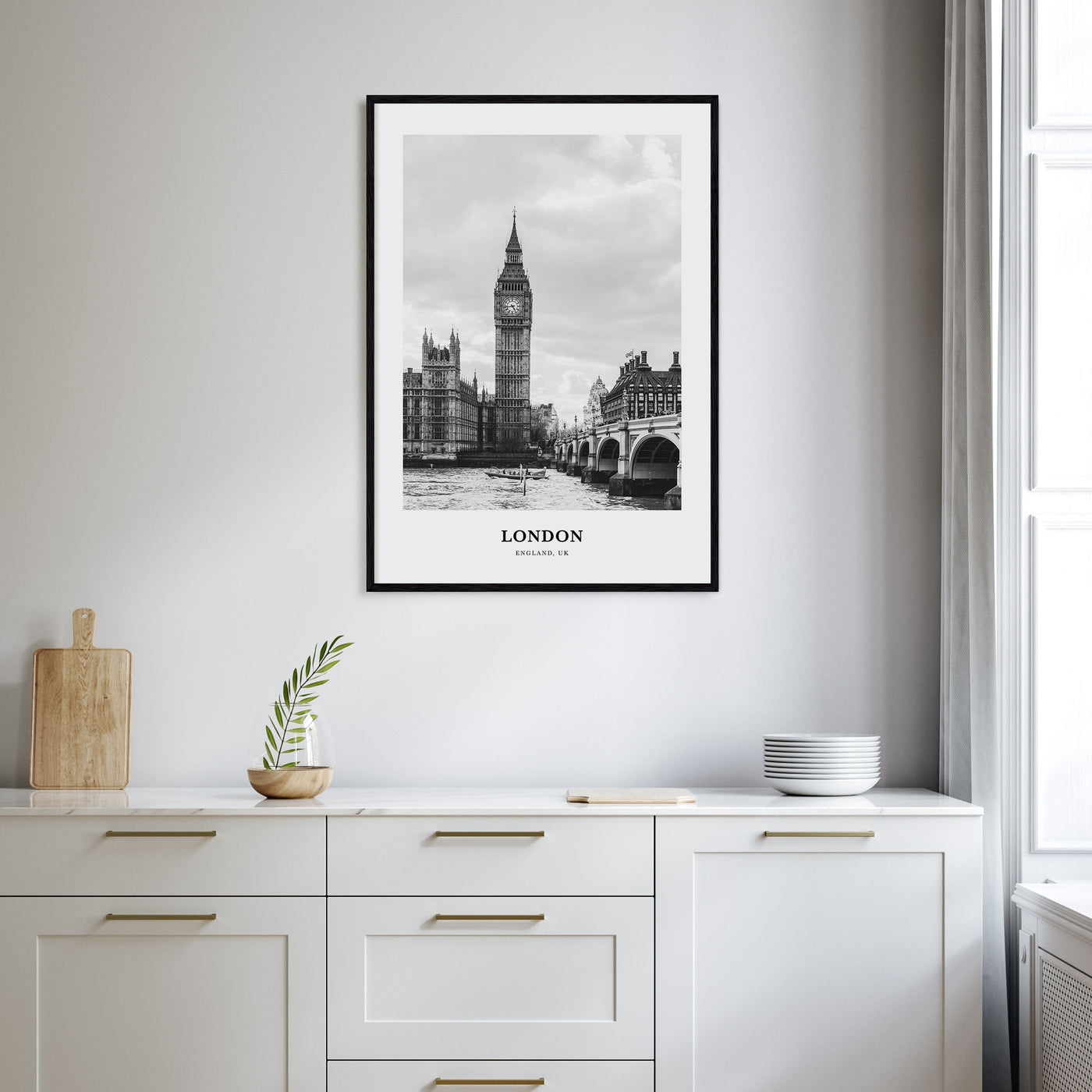 London Portrait B&W No 1 Poster
