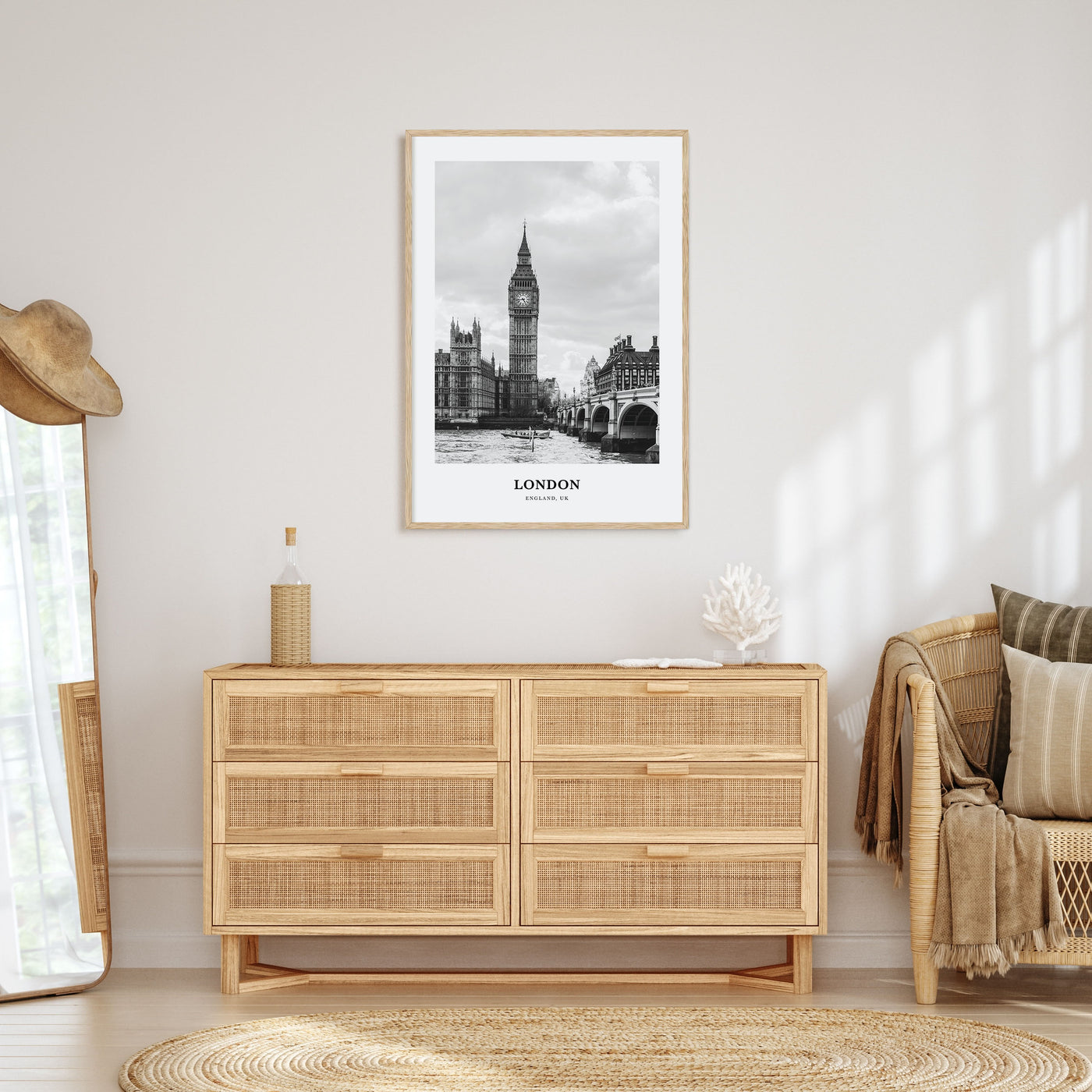 London Portrait B&W No 1 Poster