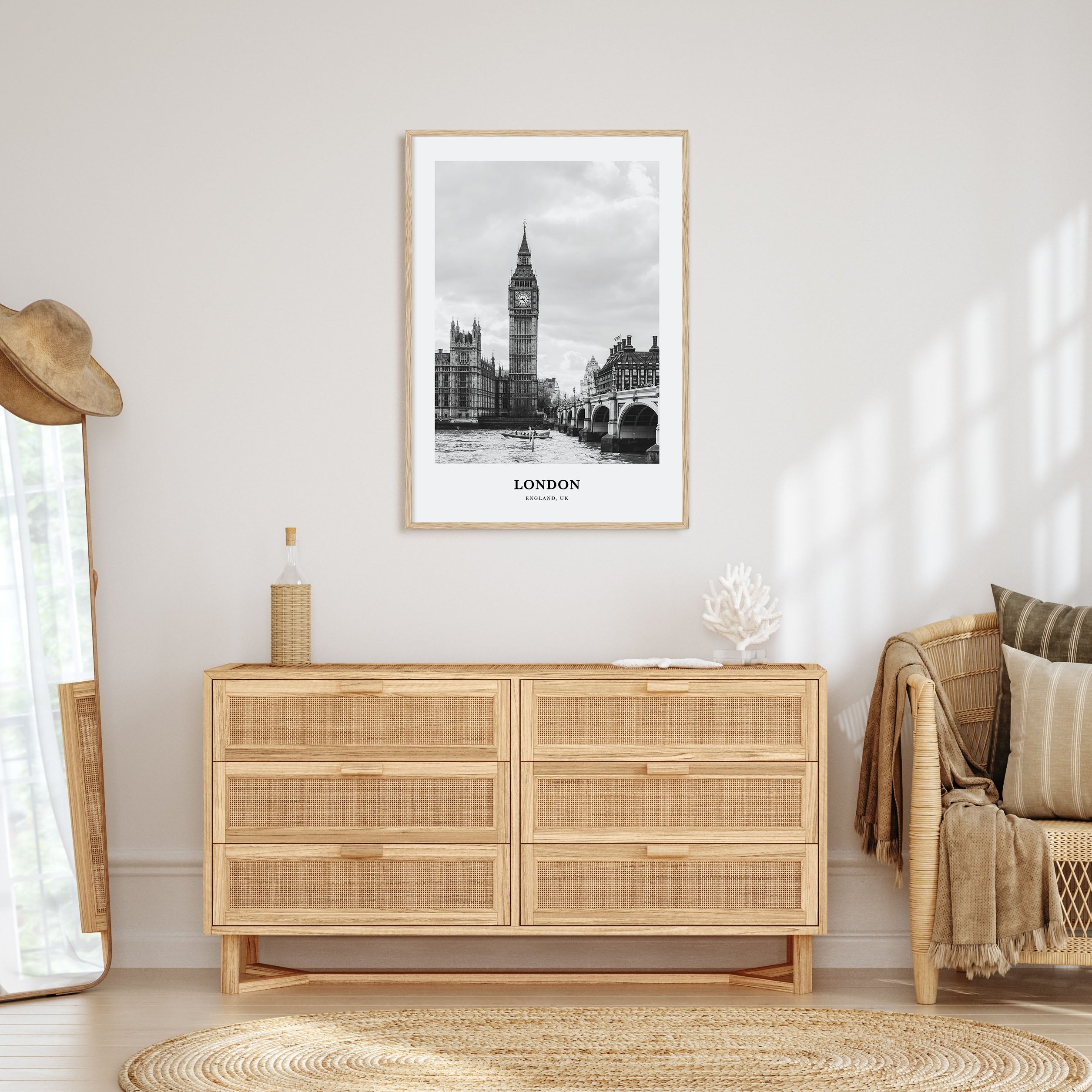 London Portrait B&W No 1 Poster