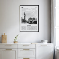 London Travel B&W No 1 Poster