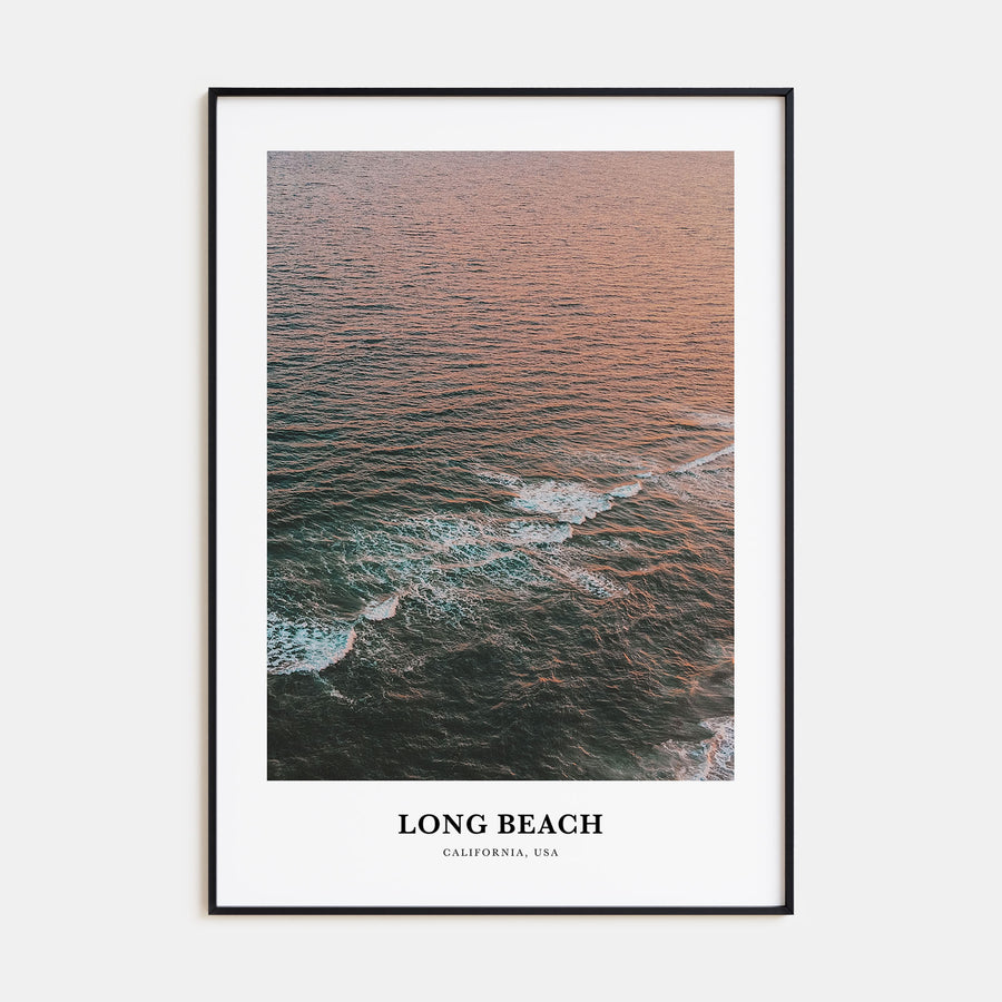 Long Beach Portrait Color Poster