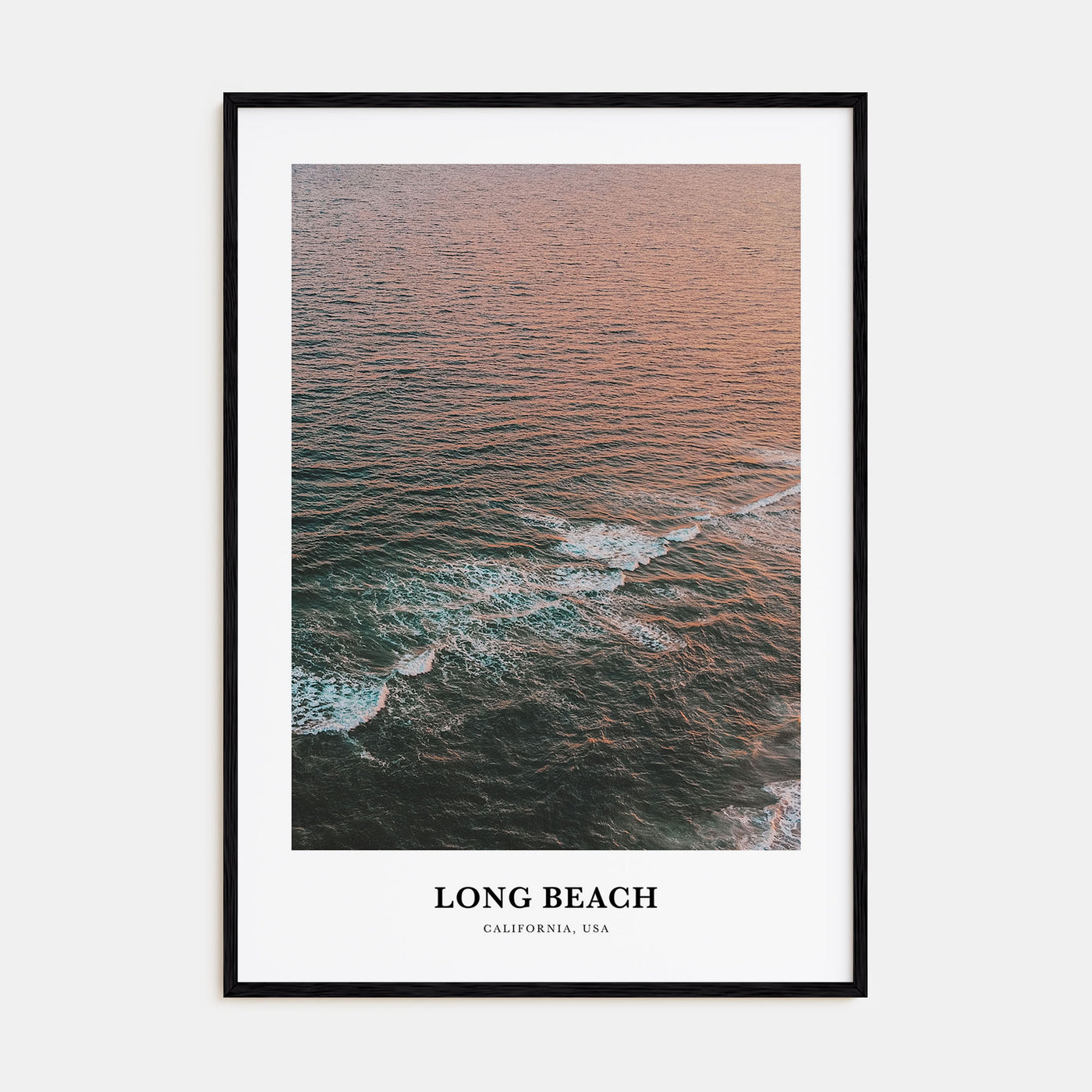 Long Beach Portrait Color Poster