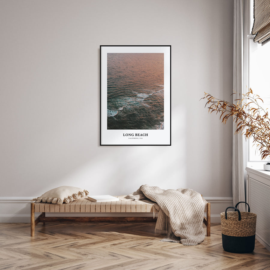 Long Beach Portrait Color Poster