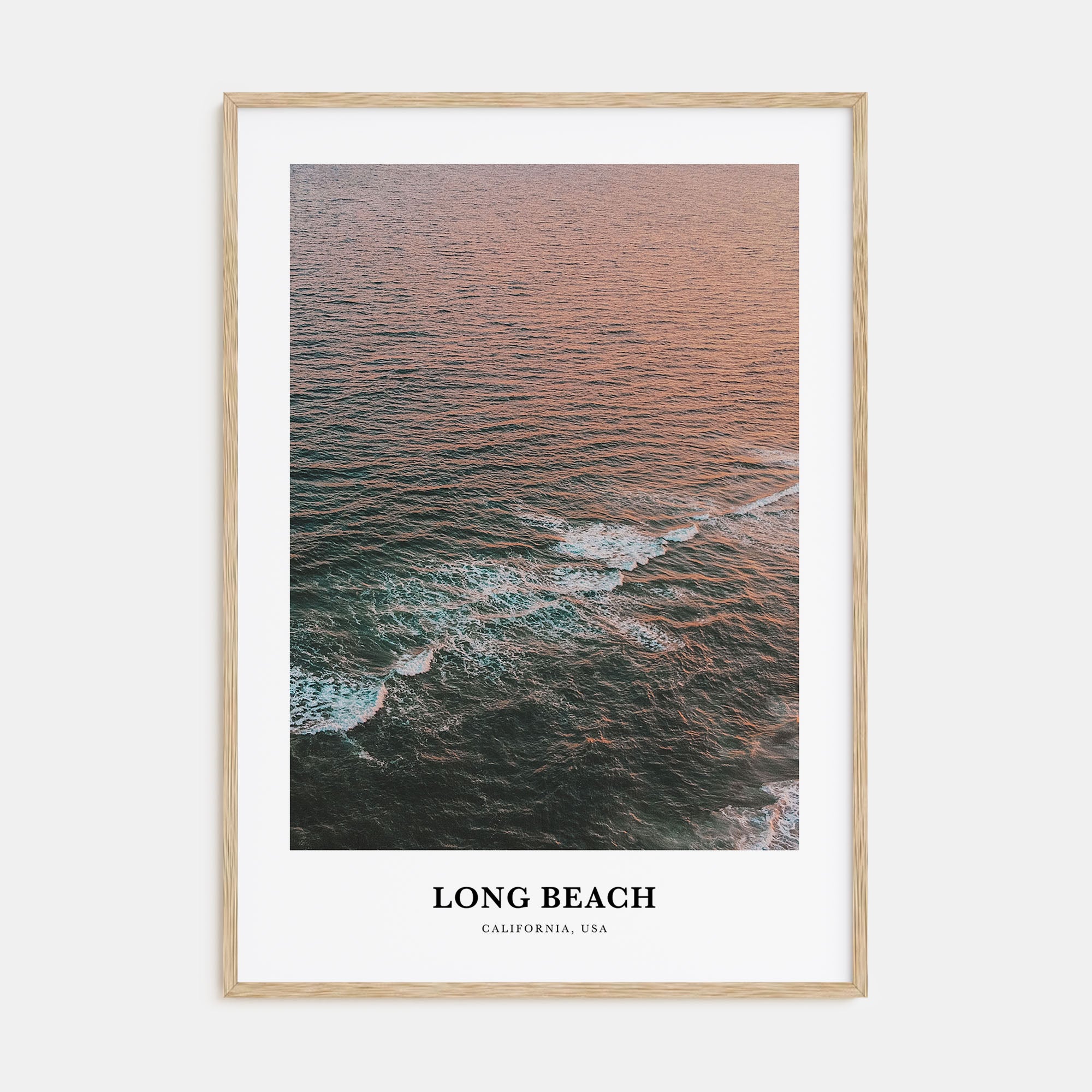 Long Beach Portrait Color Poster