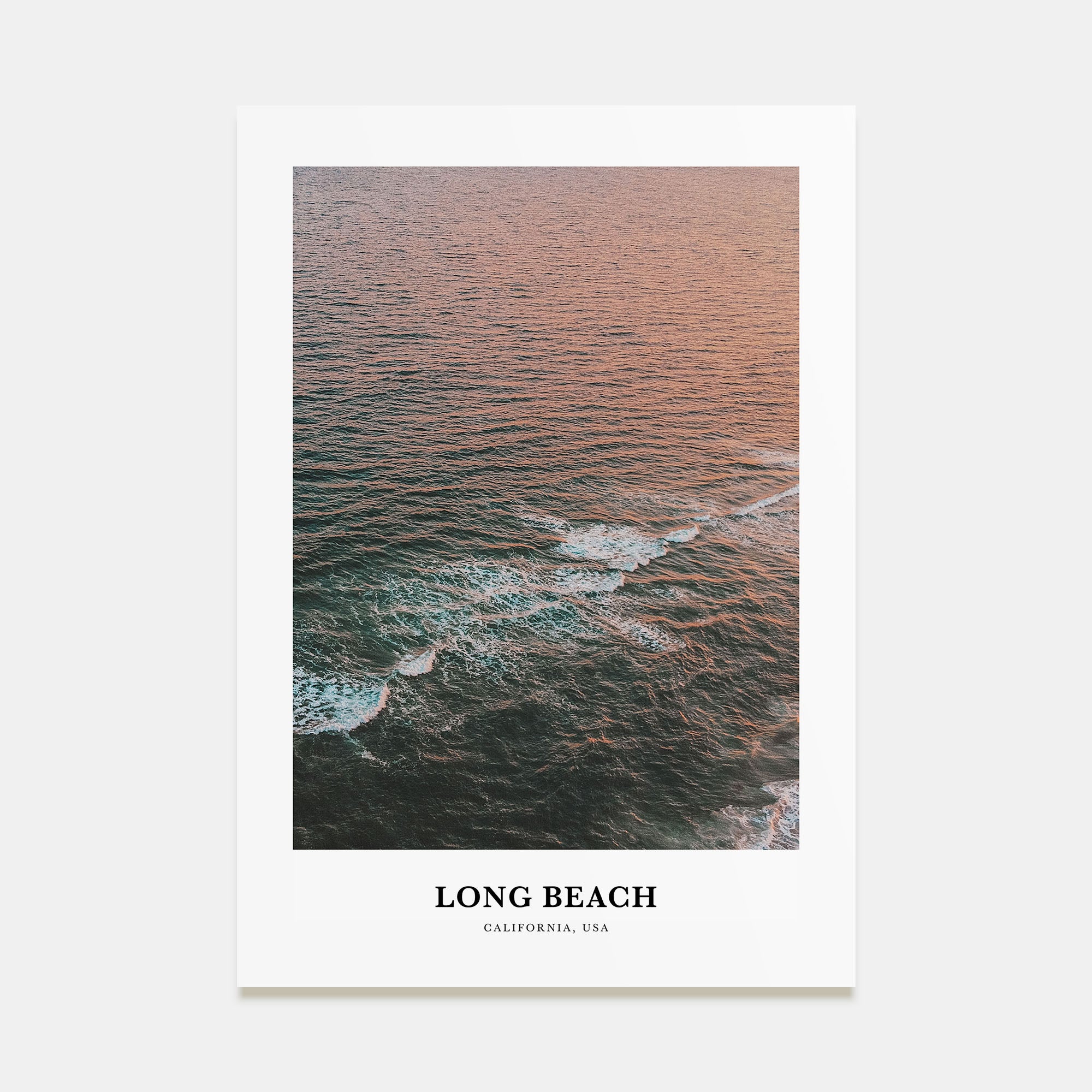 Long Beach Portrait Color Poster