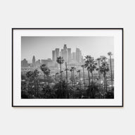 Los Angeles Landscape B&W Poster
