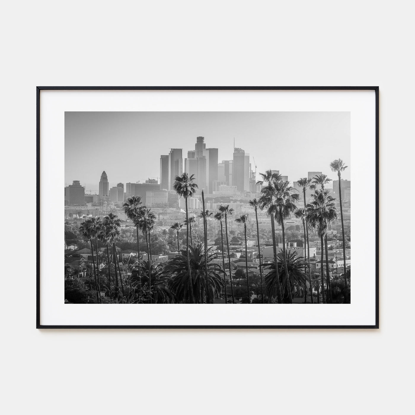 Los Angeles Landscape B&W Poster