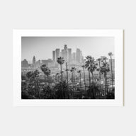 Los Angeles Landscape B&W Poster