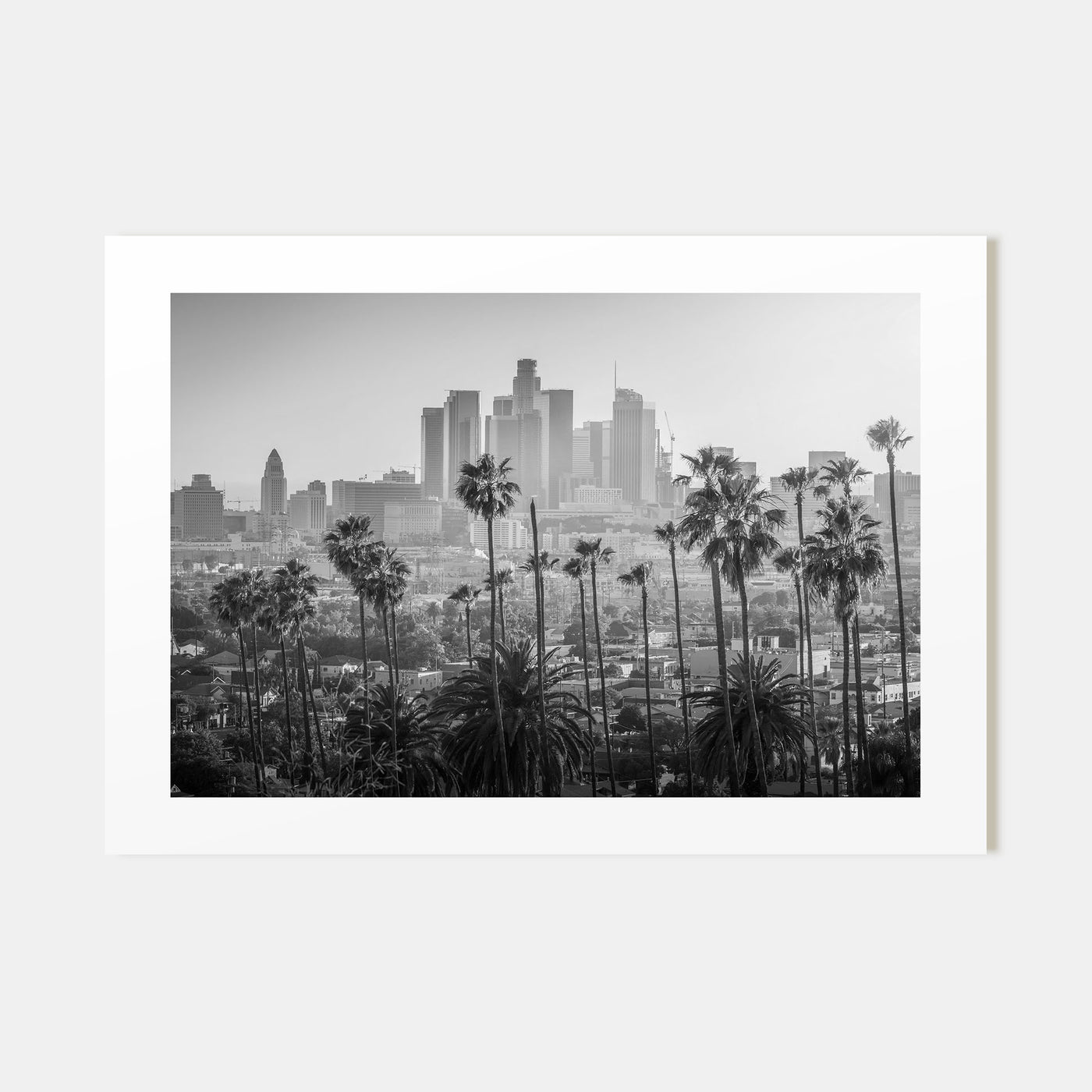 Los Angeles Landscape B&W Poster