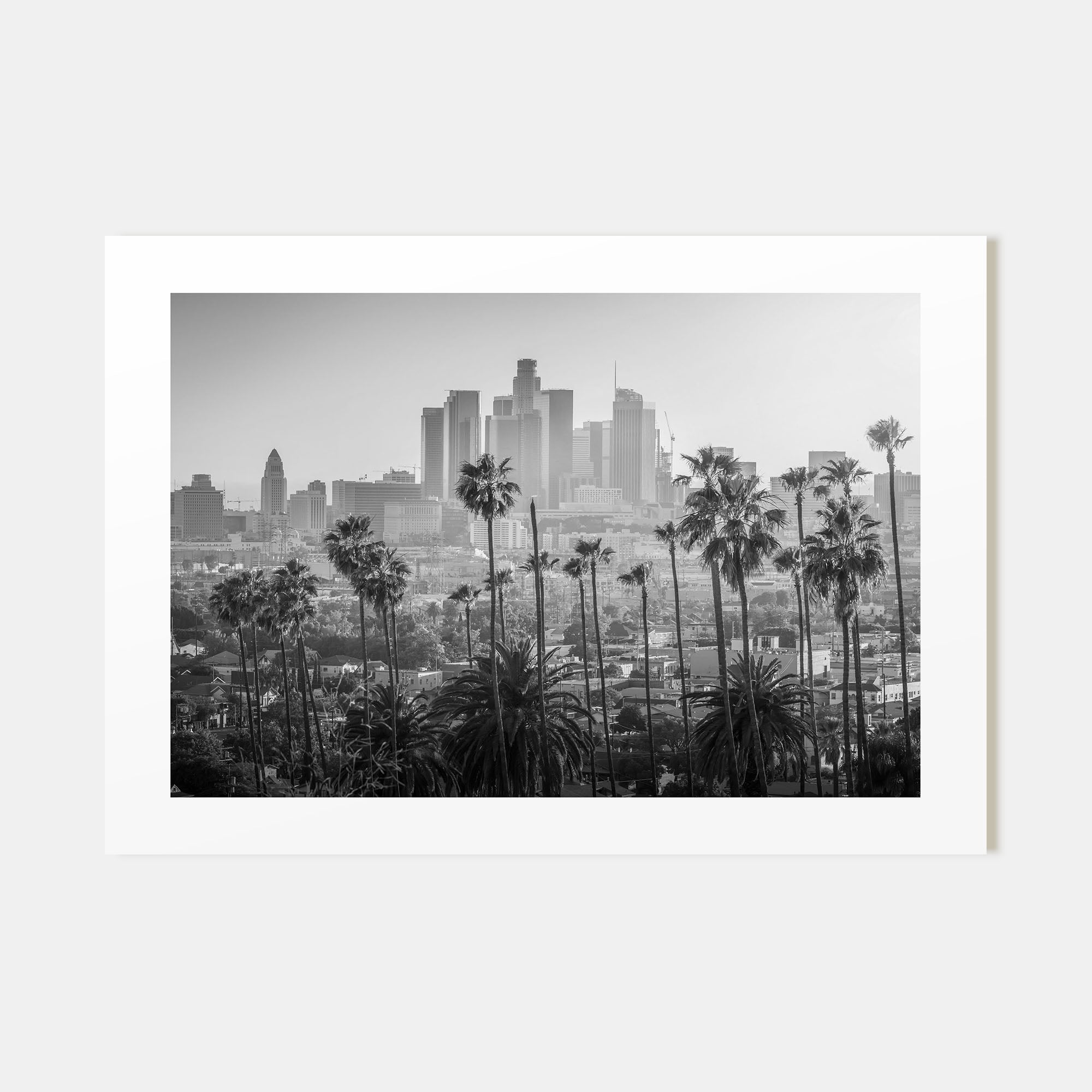 Los Angeles Landscape B&W Poster